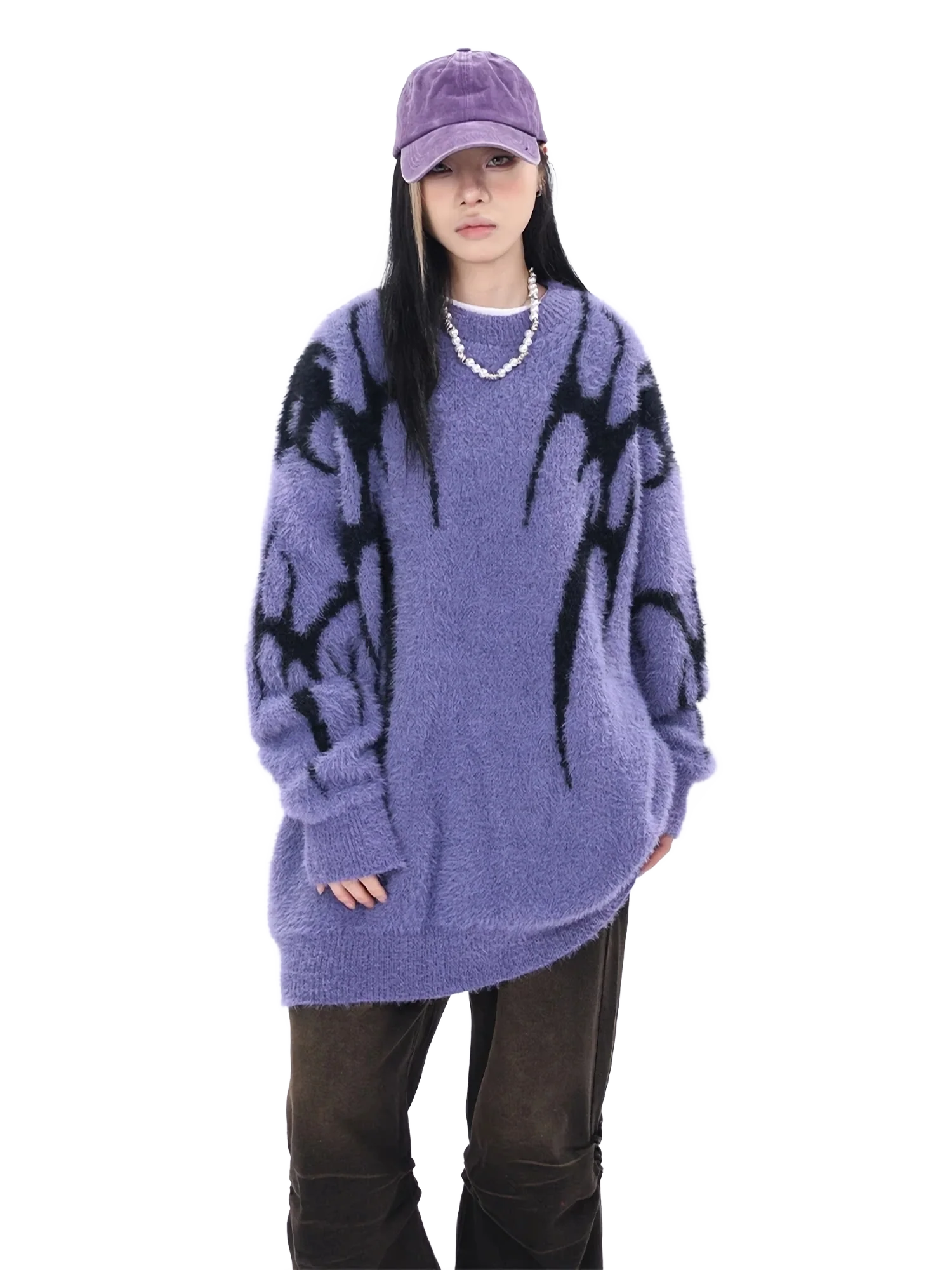 Chrome-Kin Oversized Knit Sweater - Image 9